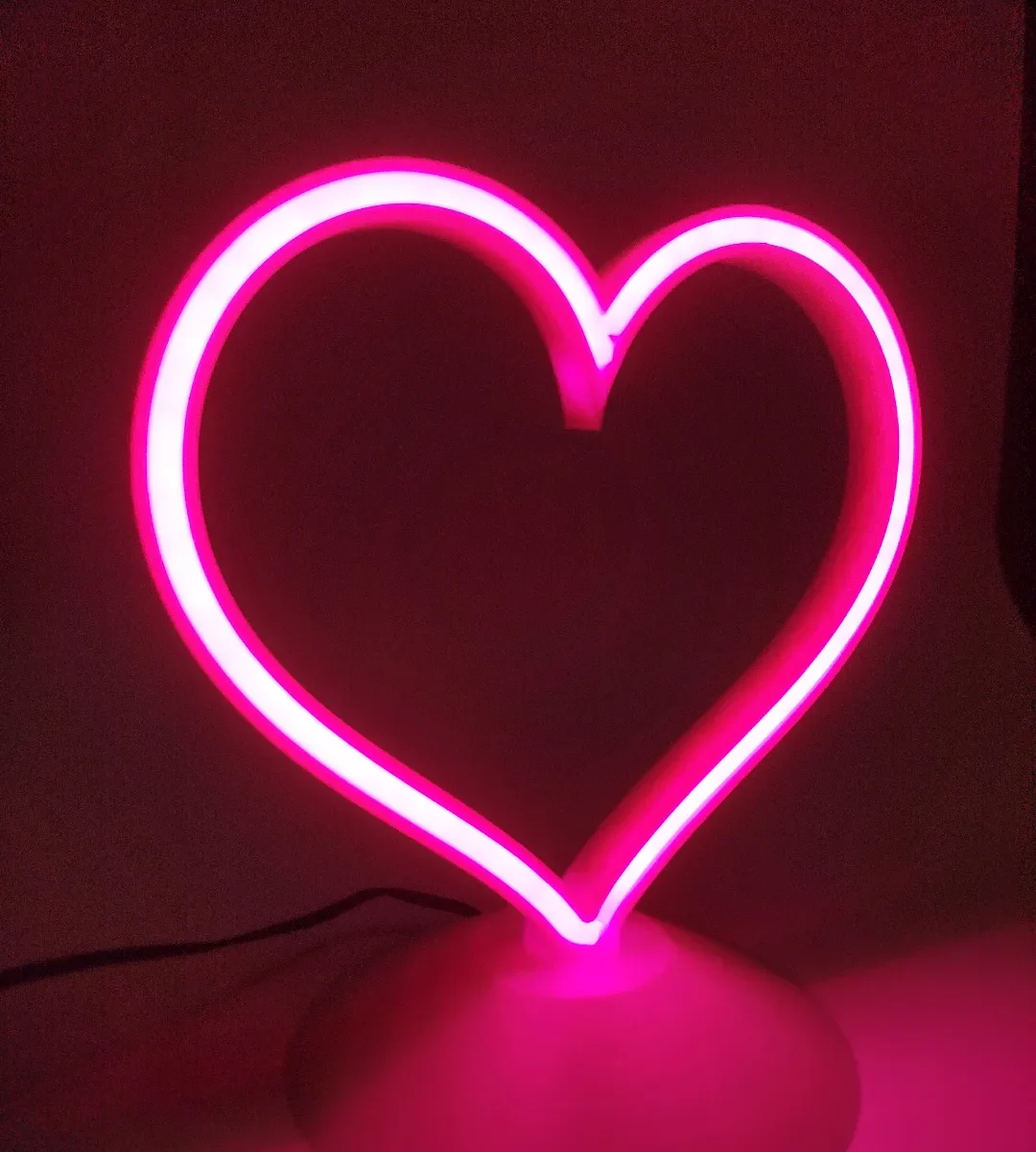 Kalp LED Masaüstü Lamba