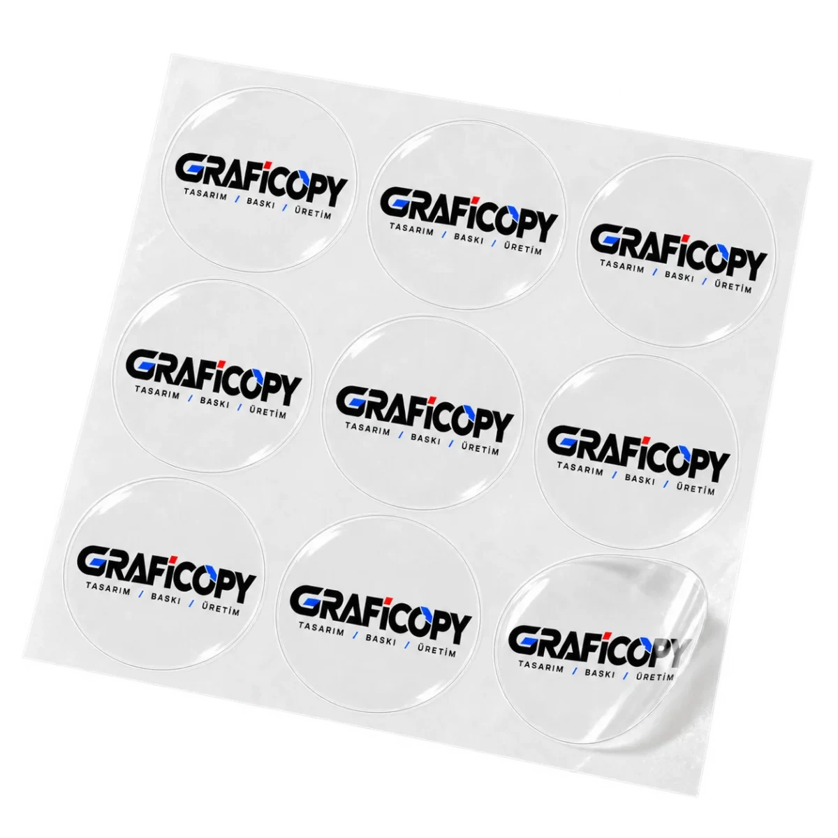 Şeffaf Sticker ve Etiket Baskısı - Görsel 2