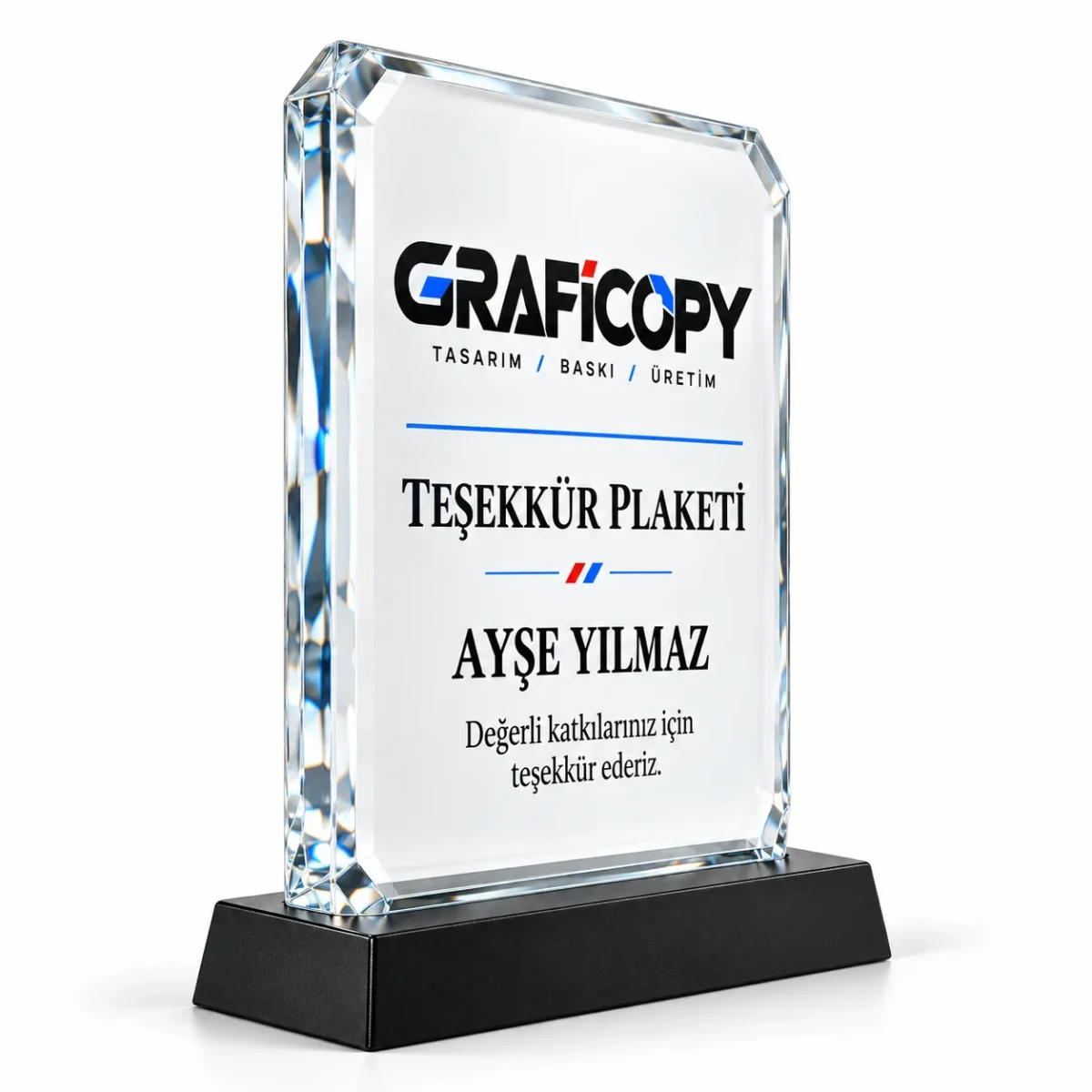 İsimli Teşekkür Plaketi - Görsel 2
