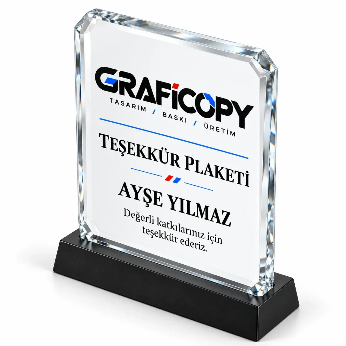 İsimli Teşekkür Plaketi - Görsel 3
