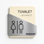 VİRA Katmanlı WC Kapı Tabelası - Görsel 2