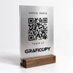 VİZEKOD Sosyal Medya QR Standı - Görsel 2