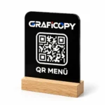 KORVEN Ahşap Tabanlı QR Menü Standı - Görsel 3