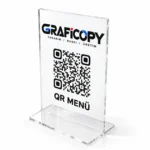 SAYORA Şeffaf QR Menü Standı - Görsel 2