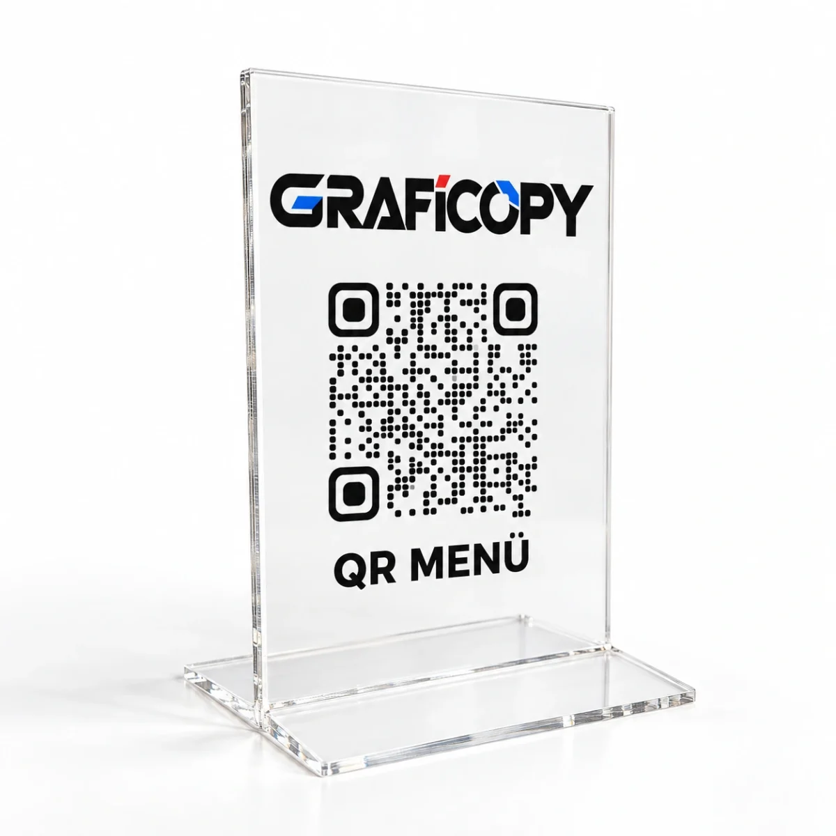 SAYORA Şeffaf QR Menü Standı - Görsel 3